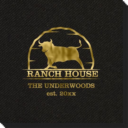 Bull Ranch House Linen Like Napkins